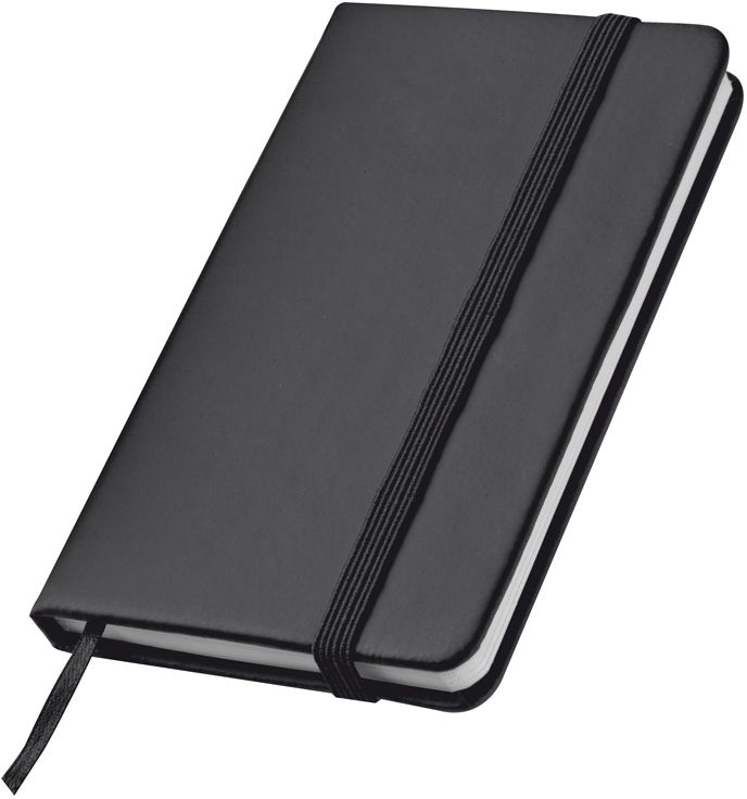 Kapesní blok se záložkou a elastickou stuhou