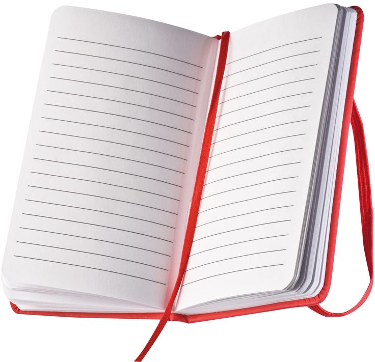 Kapesní blok se záložkou a elastickou stuhou