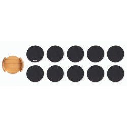 Bahia RPET podtácky v bambus. držáku