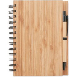Bambusový zápisník s propiskou