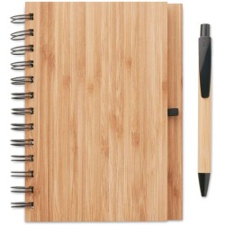 Bambusový zápisník s propiskou