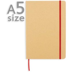 Ekologický poznámkový blok A5 s gumičkou přes obal