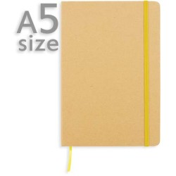 Ekologický poznámkový blok A5 s gumičkou přes obal