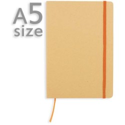 Ekologický poznámkový blok A5 s gumičkou přes obal