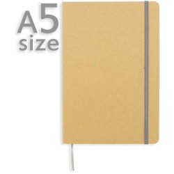 Ekologický poznámkový blok A5 s gumičkou přes obal