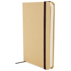 Ekologický poznámkový blok A6 s gumičkou přes obal