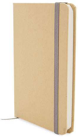 Ekologický poznámkový blok A6 s gumičkou přes obal