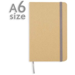 Ekologický poznámkový blok A6 s gumičkou přes obal