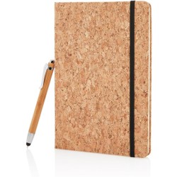 Poznámkový blok A5 s bambusovým perem se stylusem