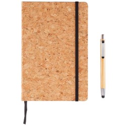 Poznámkový blok A5 s bambusovým perem se stylusem