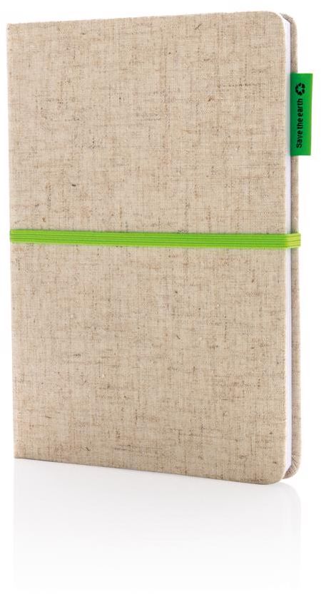 EKO poznámkový blok A5 s obalem z juty