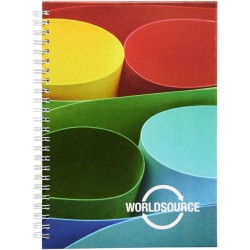 Poznámkový blok Wire-o A5 s pevnými deskami a drátěným hřbetem