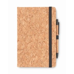 Zápisník a propiska z korku
