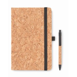 Zápisník a propiska z korku
