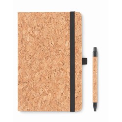 Zápisník a propiska z korku