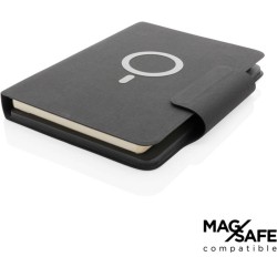 Zápisník A5 Artic s magnetickým bezdrátovým nabíjením 10W