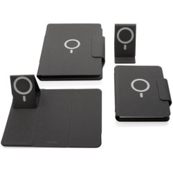 Zápisník A5 Artic s magnetickým bezdrátovým nabíjením 10W