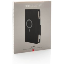 Zápisník A5 Artic s magnetickým bezdrátovým nabíjením 10W