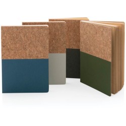 Korkový a kraftový poznámkový blok A5