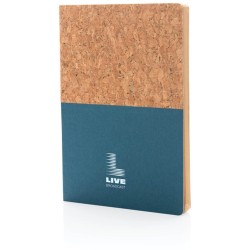 Korkový a kraftový poznámkový blok A5