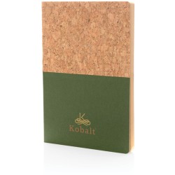 Korkový a kraftový poznámkový blok A5