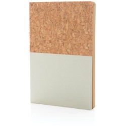 Korkový a kraftový poznámkový blok A5
