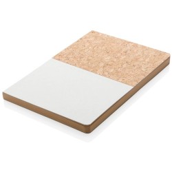 Korkový a kraftový poznámkový blok A5