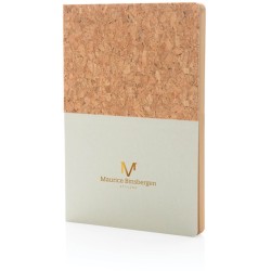 Korkový a kraftový poznámkový blok A5