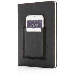 Kvalitní poznámkový blok A5 s kapsou na telefon