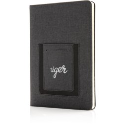 Kvalitní poznámkový blok A5 s kapsou na telefon