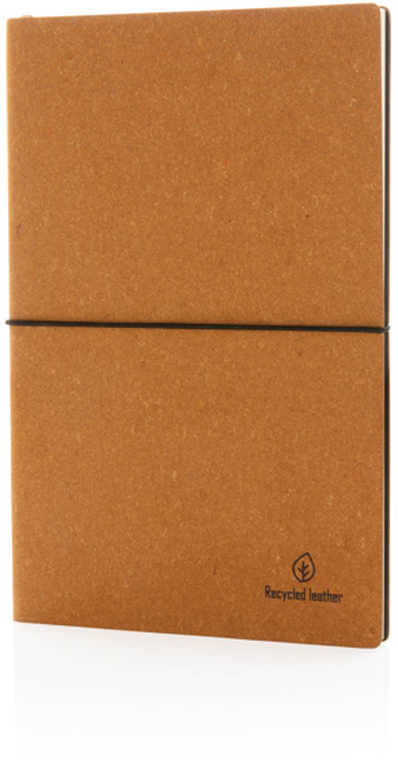 Poznámkový blok A5 z recyklované kůže