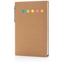 Kraftový samolepící bloček A6 s perem