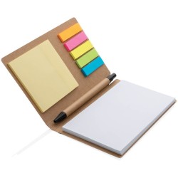 Kraftový samolepící bloček A6 s perem