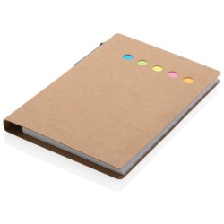 Kraftový samolepící bloček A6 s perem