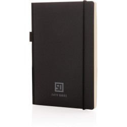 FSC poznámkový blok A5 s tvrdou vazbou a kapsou