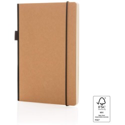 FSC poznámkový blok A5 s tvrdou vazbou a kapsou