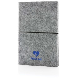 Zápisník A5 s měkkou vazbou z GRS recyklované plsti
