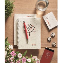 Seed book Zápisník A5, semínka v deskách