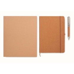 Eleganote Sada zápisníků z recykl. kůže