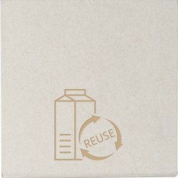 Poznámkový blok s obaly z recyklovaného mléka
