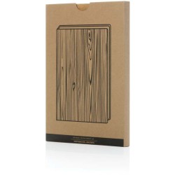 Zápisník Kavana A5 s tvrdým obalem v dekoru dřeva