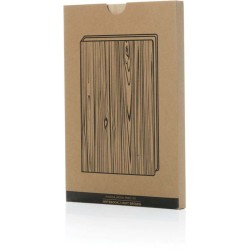 Zápisník Kavana A5 s tvrdým obalem v dekoru dřeva