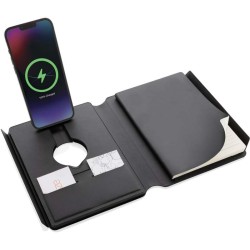 Zápisník s bezdrátovou nabíječkou 2v1 Swiss Peak z RCS PU