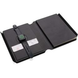 Zápisník s bezdrátovou nabíječkou 2v1 Swiss Peak z RCS PU