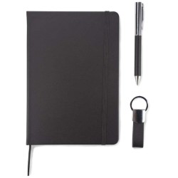 Sada poznámkového bloku PROBIZ s perem a kroužkem na klíče