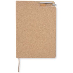 Korkový zápisník s perem TESSO A5