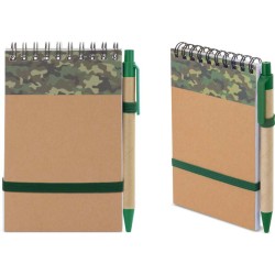 Sešit s maskáčovým vzorem A6