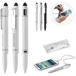 4 v 1, power banka, stylus, kuličkové pero a USB 4GB