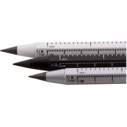 Pero bez inkoustu s pravítkem Ruloid