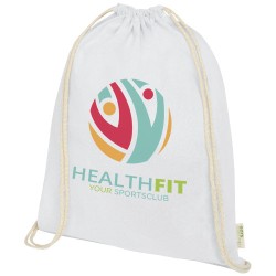 Šňůrkový batoh z organické bavlny GOTS s gramáží 140 g/m2 Orissa